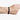 LEATHER CUFF 126: the balance of firm and malleable is illustrated in this 10mm hand-braided leather band that is riveted onto a sterling cuff