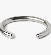 SOLID ROUND STERLING CUFF BRACELET 155: this dense, 1 gauge solid cuff is hand forged in our lower east side studio