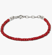 adjustable bracelet is made from an antique bead from Venice Italy, and contains gold in its construction