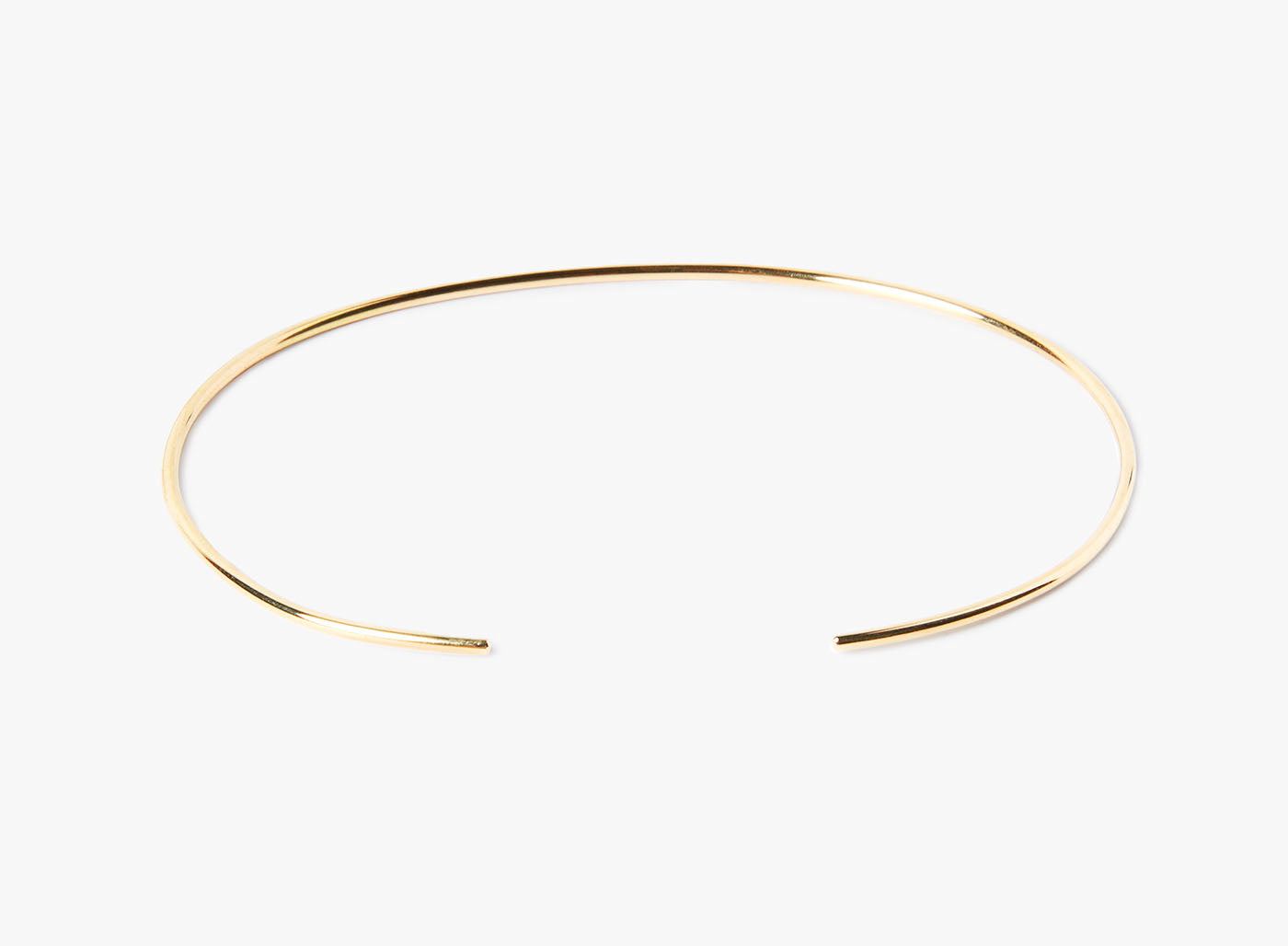 18K SOLID BRACELET 342: this flat gold cuff is hand forged in our our lower east side studio using reclaimed 18k gold