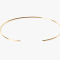 18K SOLID BRACELET 342: this flat gold cuff is hand forged in our our lower east side studio using reclaimed 18k gold