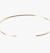 18K SOLID BRACELET 342: this flat gold cuff is hand forged in our our lower east side studio using reclaimed 18k gold