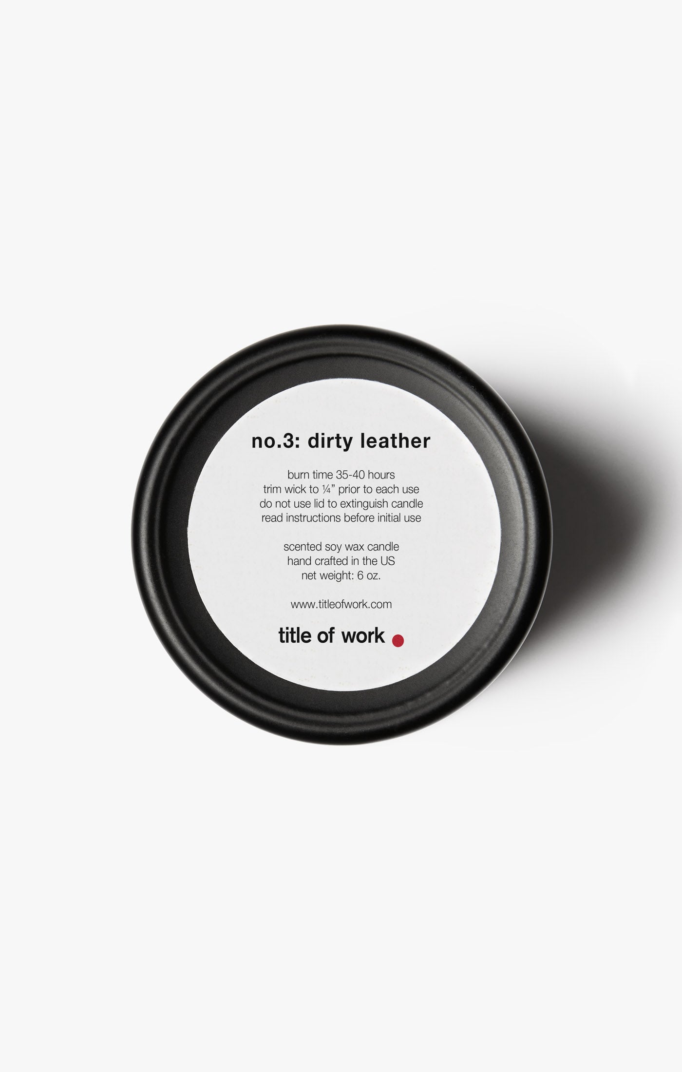 NO. 3: DIRTY LEATHER CANDLE