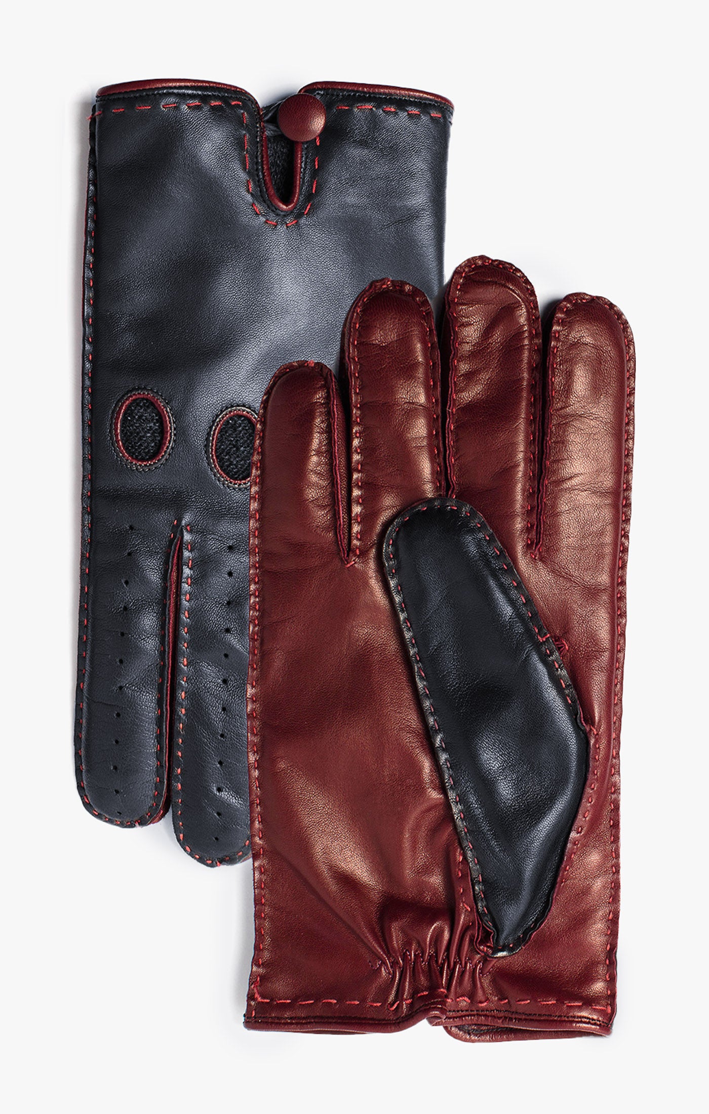 2 TONE LEATHER GLOVES