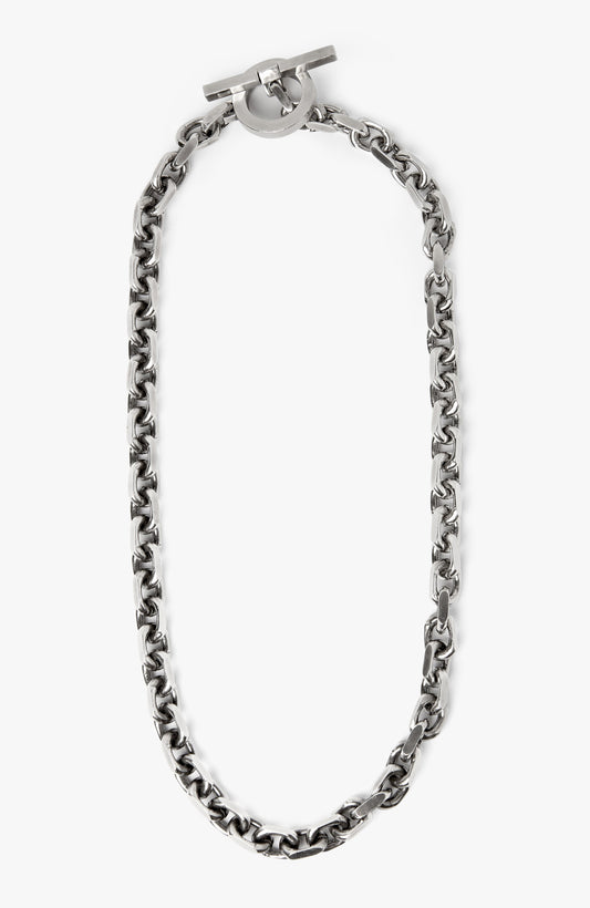 MIXED CHAIN STERLING SILVER NECKLACE 109