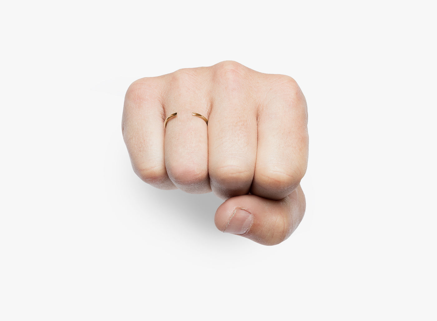 18K SOLID YELLOW GOLD RING 017