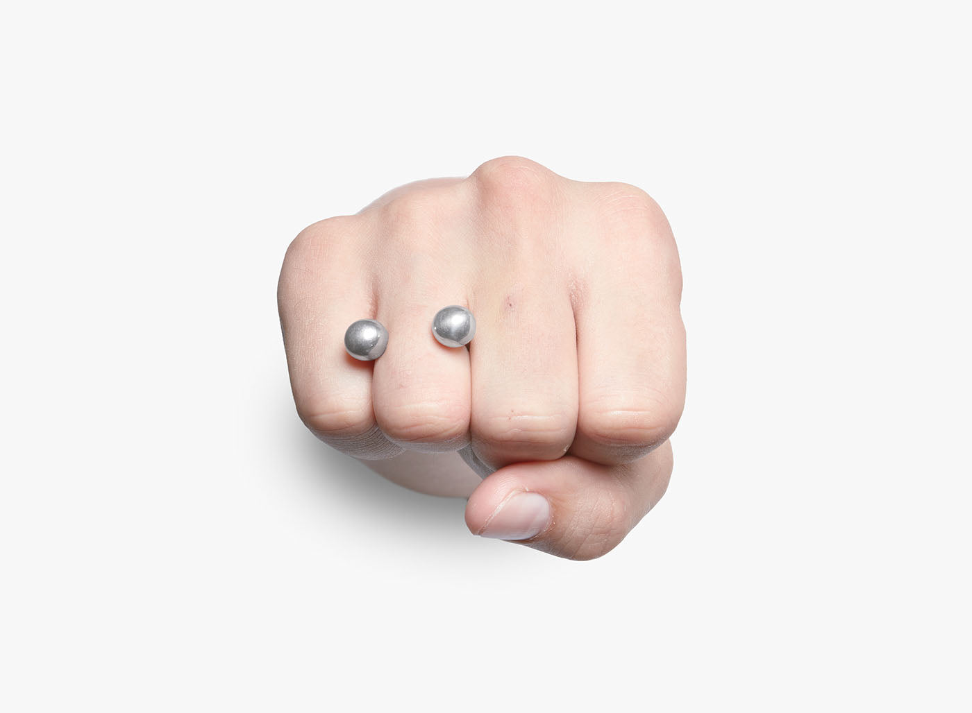 DOUBLE SPHERE RING 036