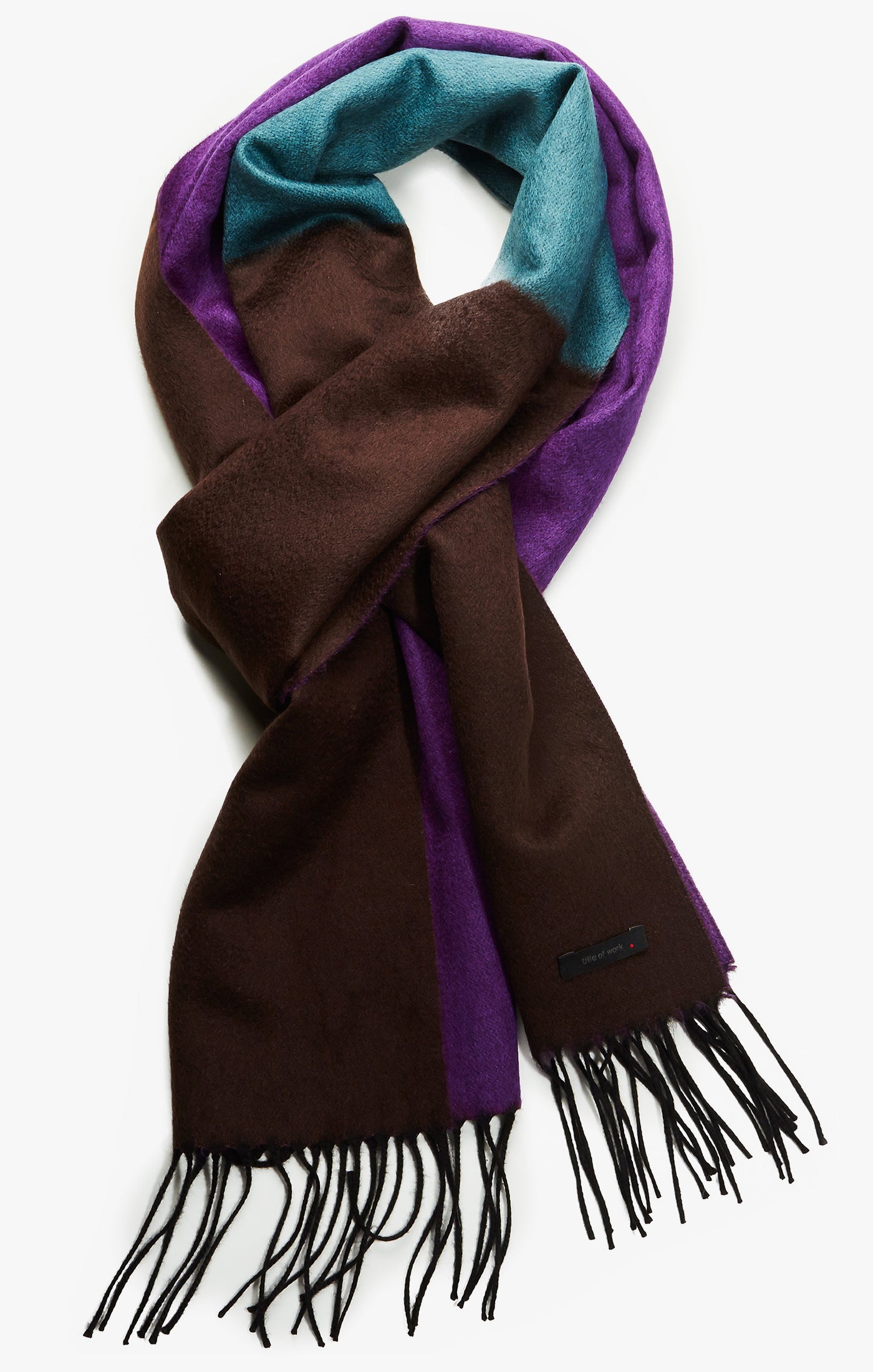 lush, reversible limited edition cashmere and silk scarves are custom woven in piacenza italy