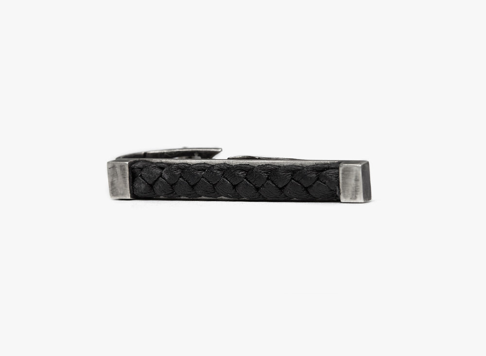 LEATHER BAND TIE BAR