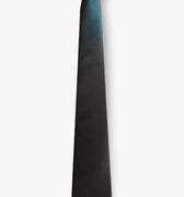 a spray painted technique is utilized in creating this rubberized ombre necktie on an imported silk satin