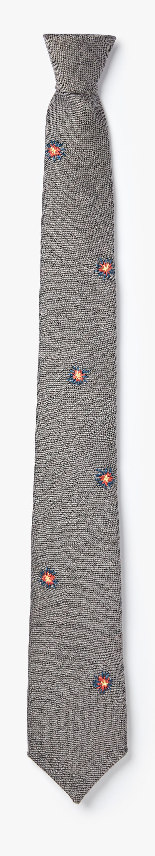 EMBROIDERED STARBURSTS NECKTIE 1103