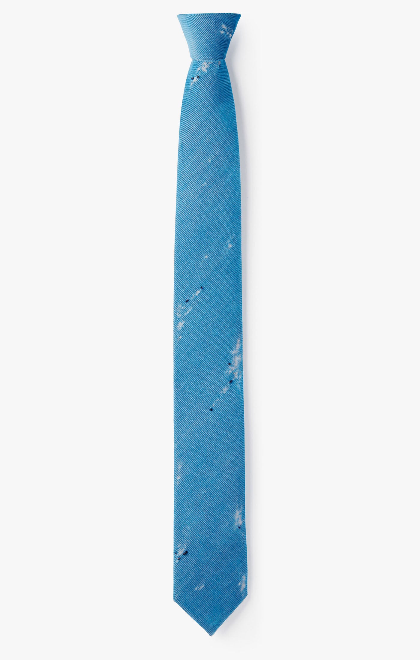 BLUE DISTRESSED CAVIAR NECKTIE 756