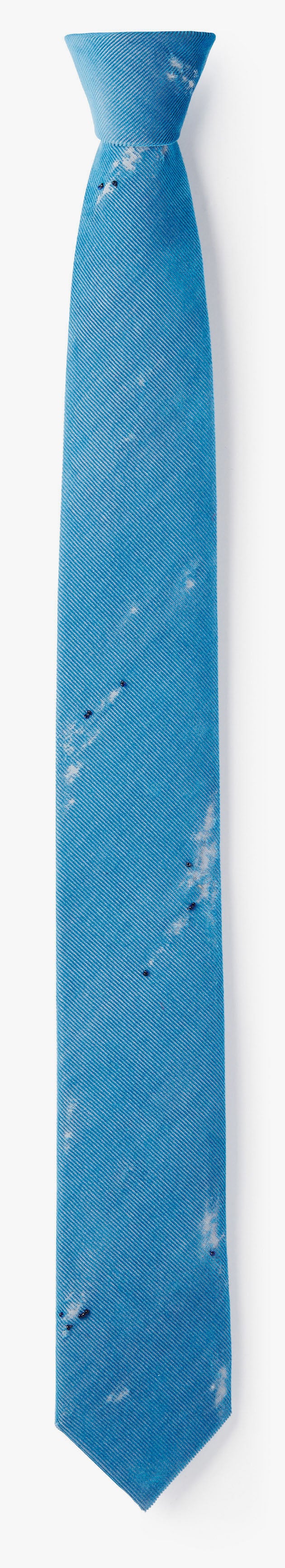 BLUE DISTRESSED CAVIAR NECKTIE 756