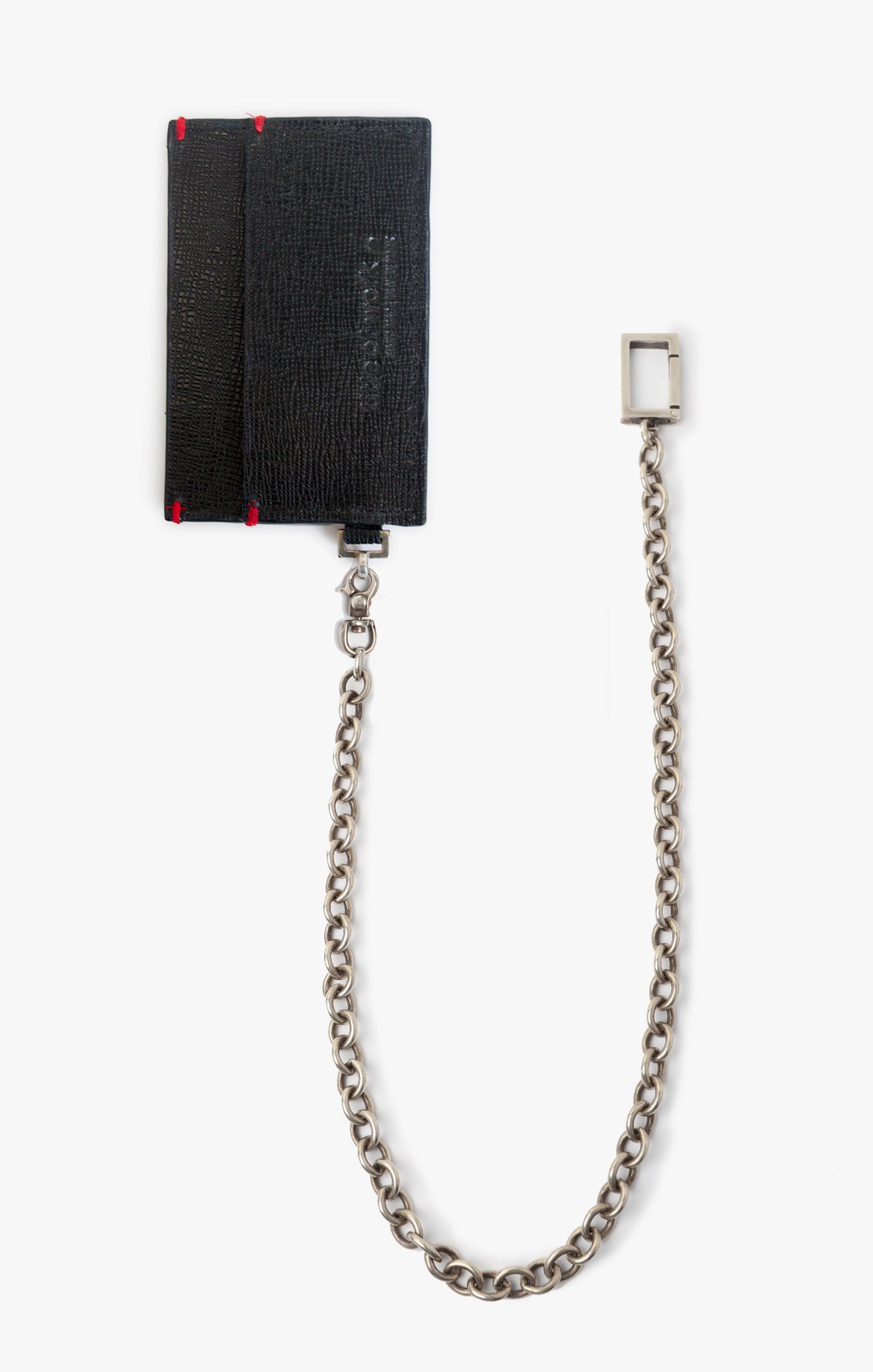 3 POCKET CARD HOLDER W/ CABLE CHAIN