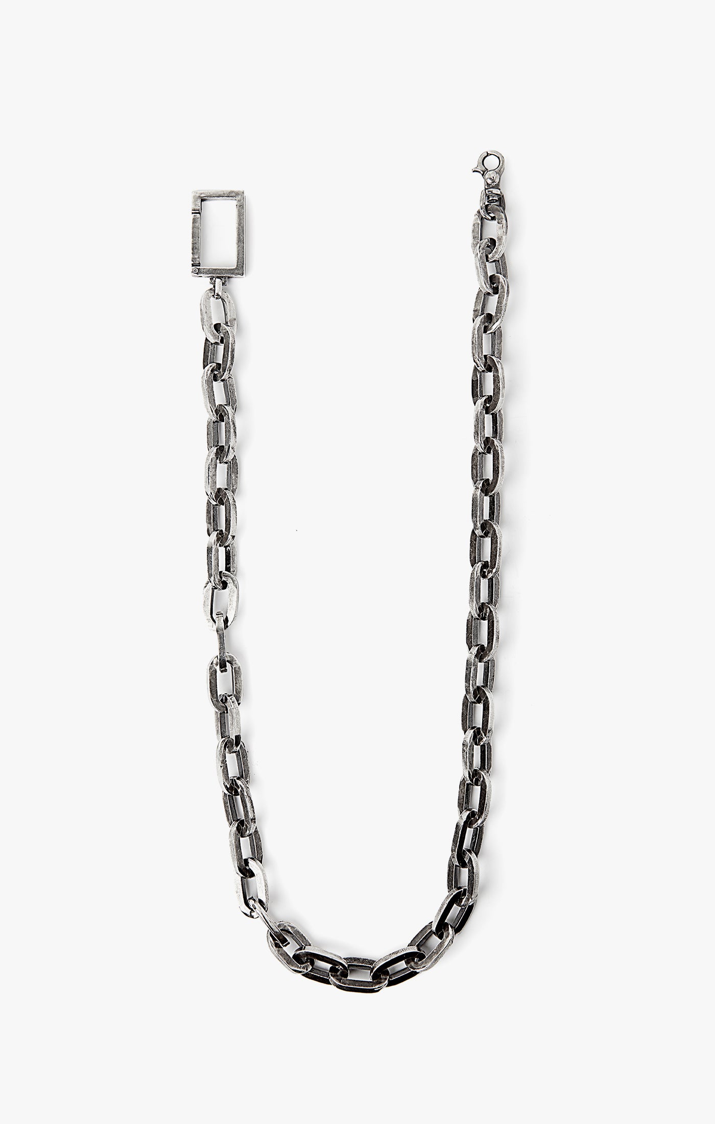 LARGE FLAT OVAL WALLET CHAIN