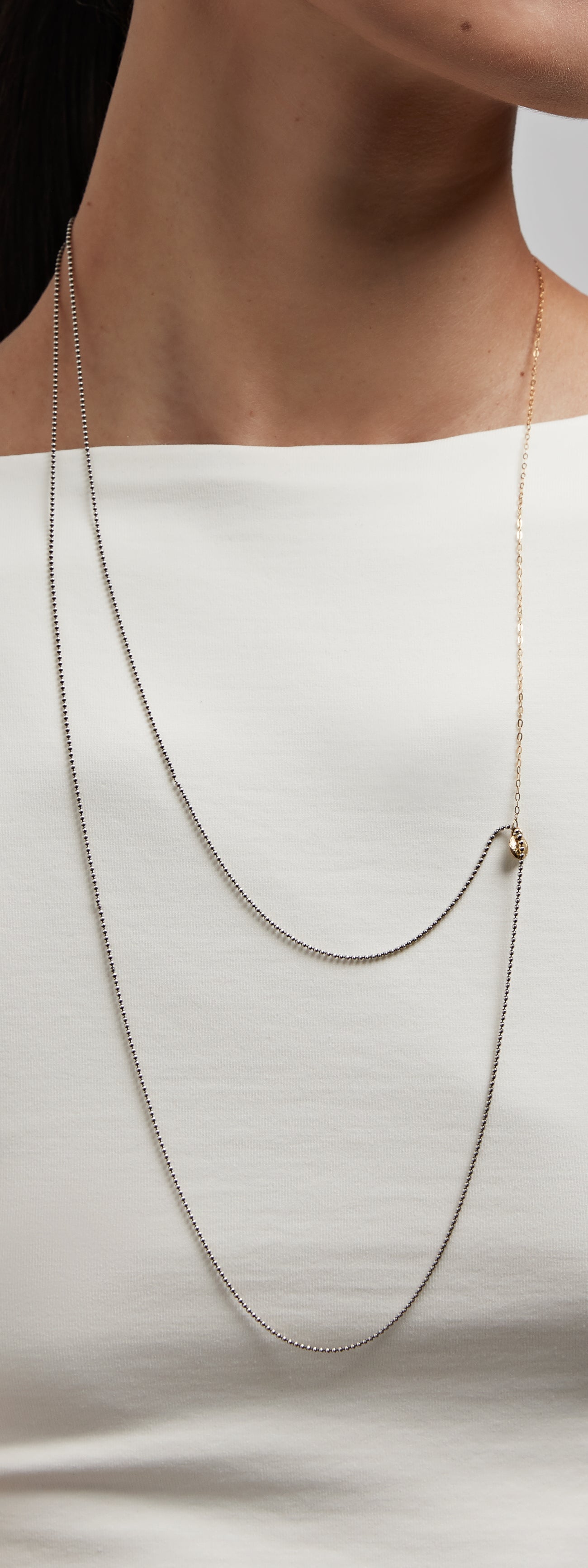 MIXED METAL NECKLACE 003